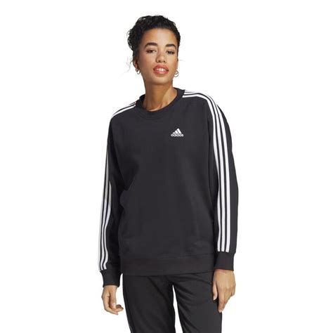 adidas sweathsir dmaen schwarz mit ligo and er seite|schwarze Sweatshirts für Damen .